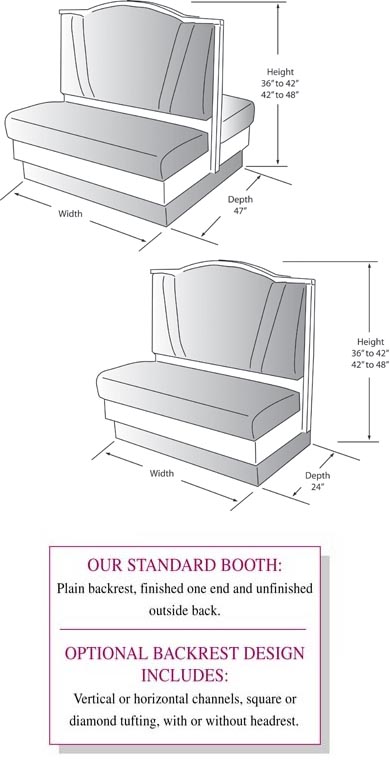 Rendering Of Booth With Crumb Catcher